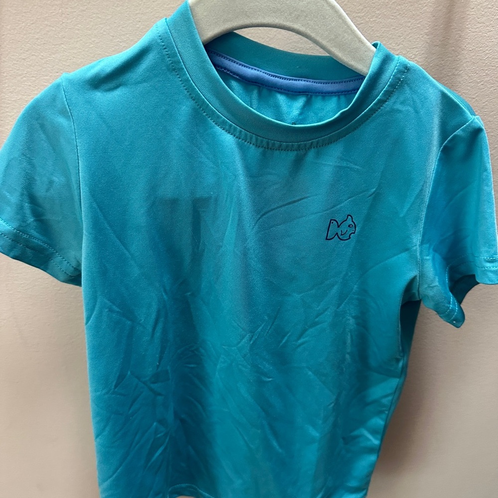 Kids Aqua Blue Short Sleeve Tee